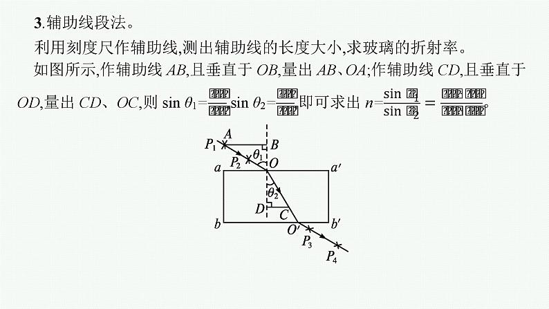 2025届高三一轮复习物理课件（人教版新高考新教材）实验15　测量玻璃的折射率第8页