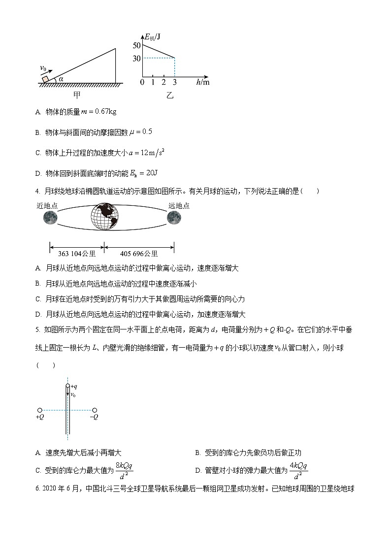 湖南省长沙市长郡中学2022-2023学年高一下学期期中物理试题02