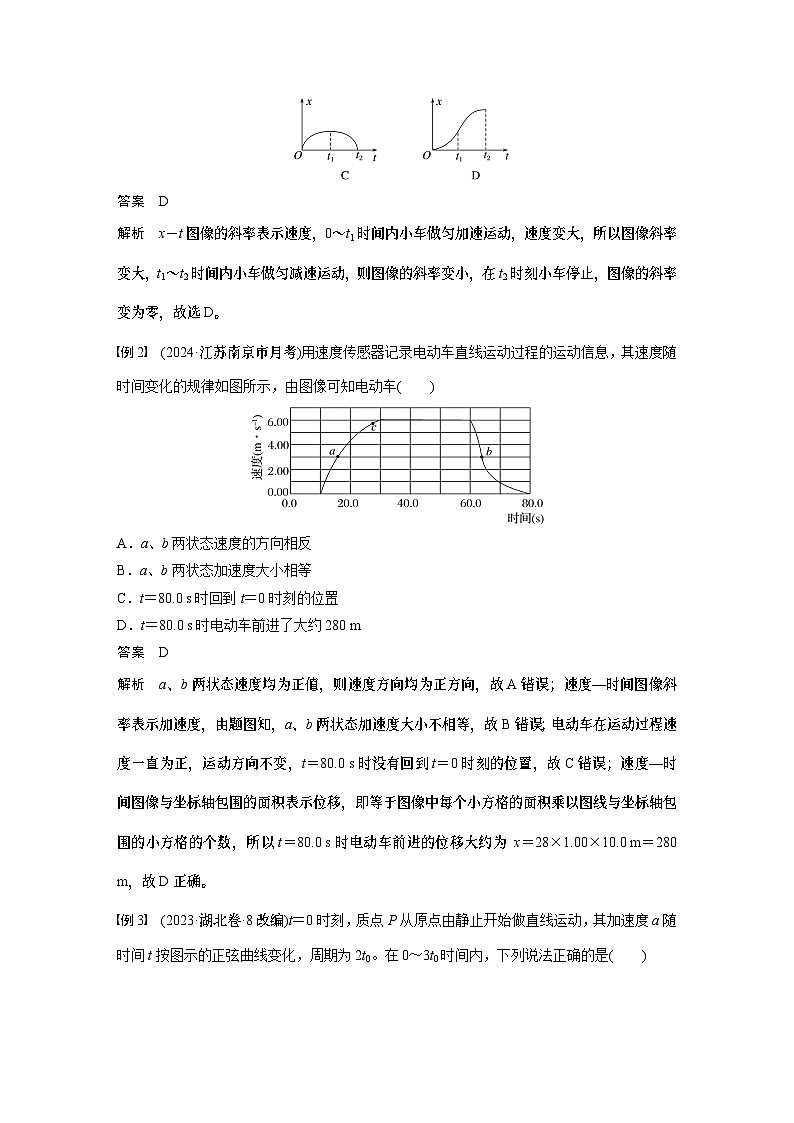 第一章　第四课时　专题强化：运动学图像问题2025版高考物理一轮复习课件+测试（教师版）+测试（学生版）02