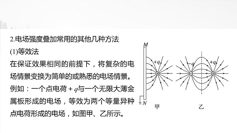 第九章　微点突破4　电场强度的叠加2025版高考物理一轮复习课件+测试（教师版）+测试（学生版）04