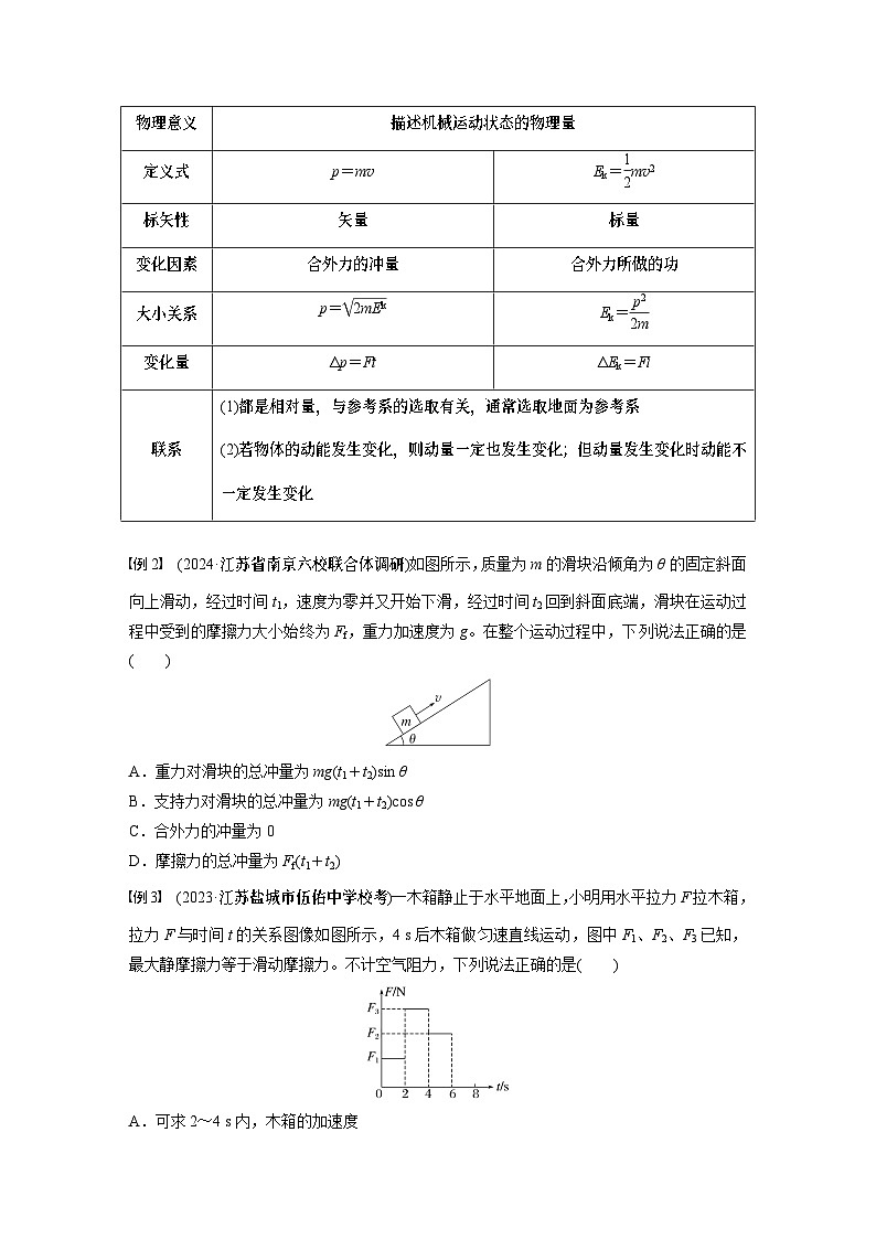 2025年高考物理大一轮复习 第七章　第1课时　动量定理及应用 课件及学案03
