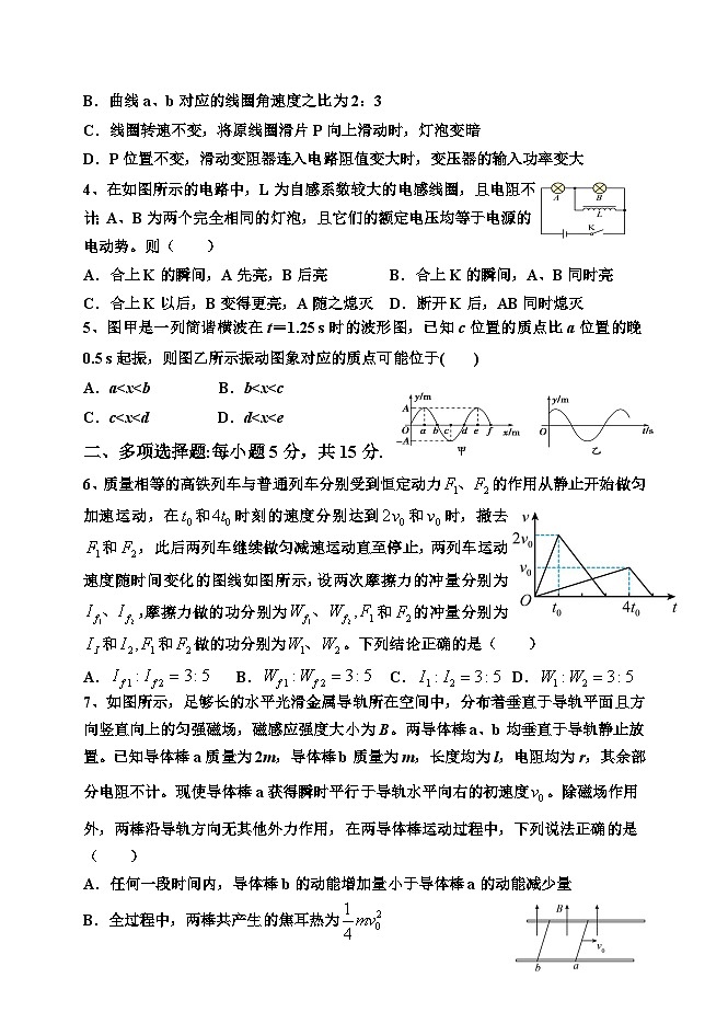 2024天津静海区一中高二下学期6月月考试题物理含答案第2页