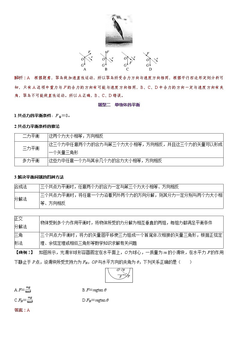 第二章　相互作用 第10课时　受力分析　共点力的平衡　[重难突破课]第3页