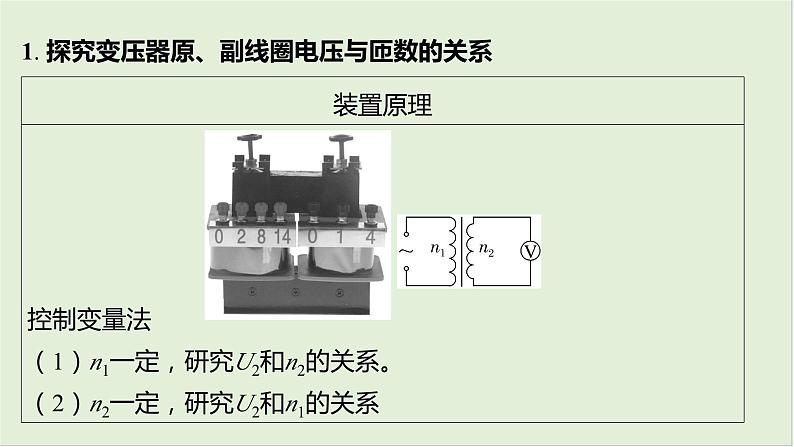 第十三章　交变电流　电磁振荡与电磁波　传感器 第70课时　探究变压器原、副线圈电压与匝数的关系传感器的简单应用 [实验增分课]第4页