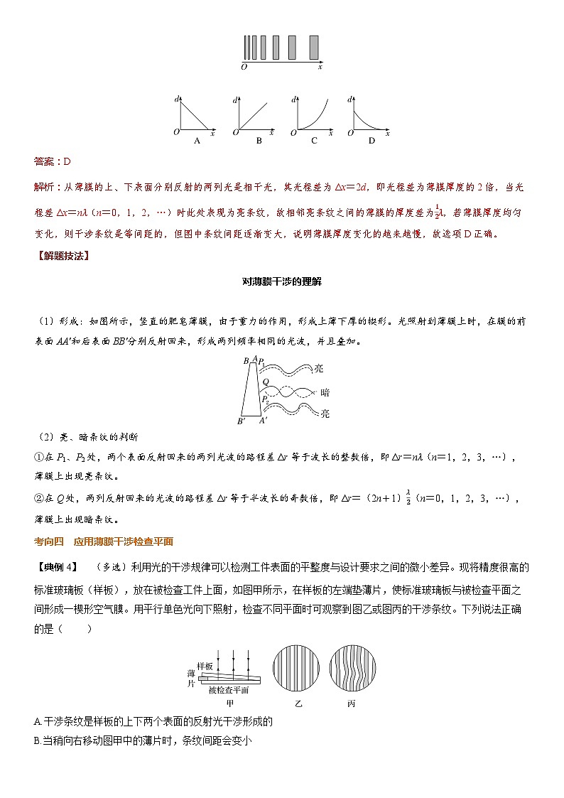 第十四章光学第72课时光的干涉、衍射和偏振2025高考物理二轮专题03