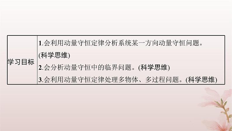 2024_2025学年新教材高中物理第1章动量守恒定律专题提升2动量守恒定律的应用课件新人教版选择性必修第一册02