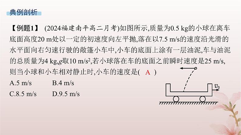 2024_2025学年新教材高中物理第1章动量守恒定律专题提升2动量守恒定律的应用课件新人教版选择性必修第一册05