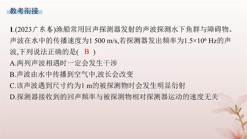 2024_2025学年新教材高中物理第3章机械波本章整合课件新人教版选择性必修第一册第5页