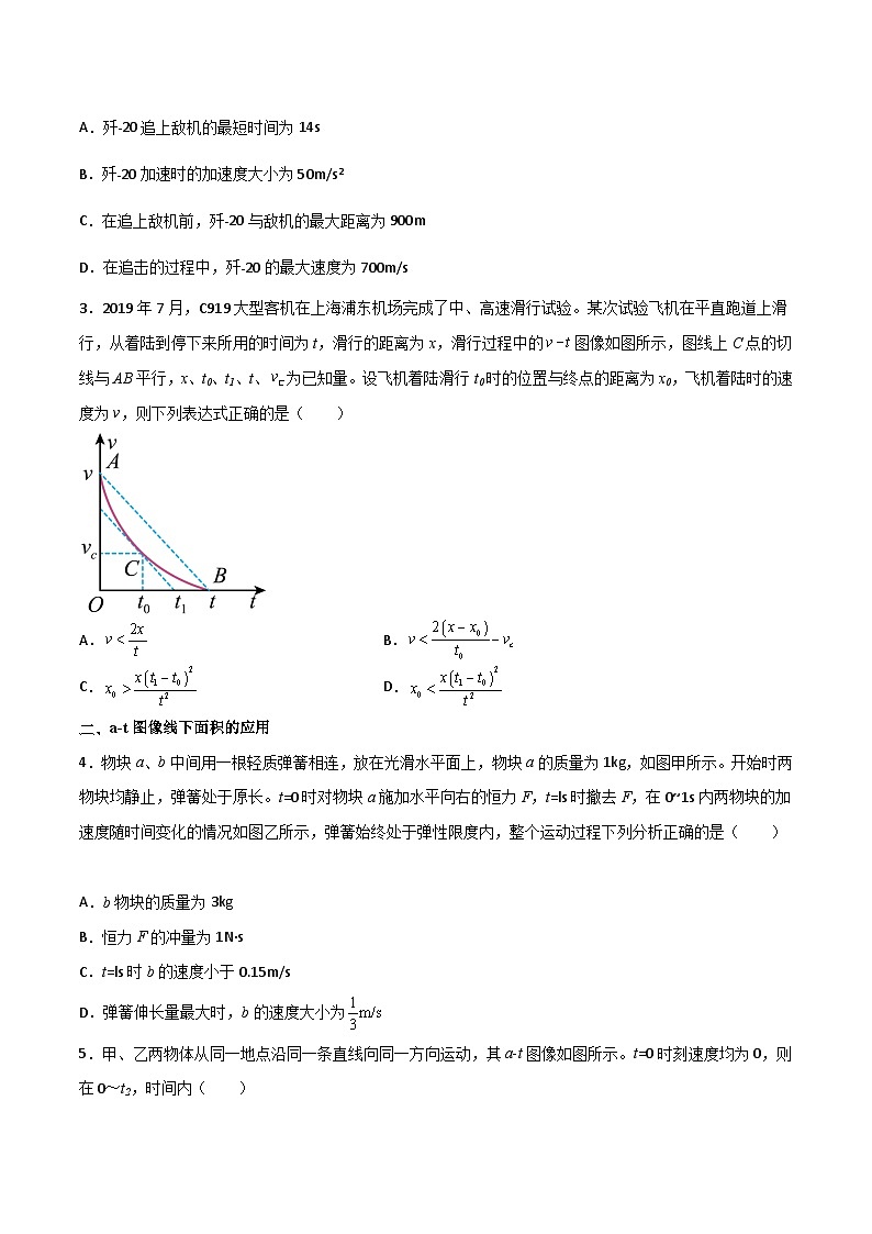 高三物理二轮常见模型与方法强化专训专练专题31图像法(运动学图像线下面积的应用)(原卷版+解析)02