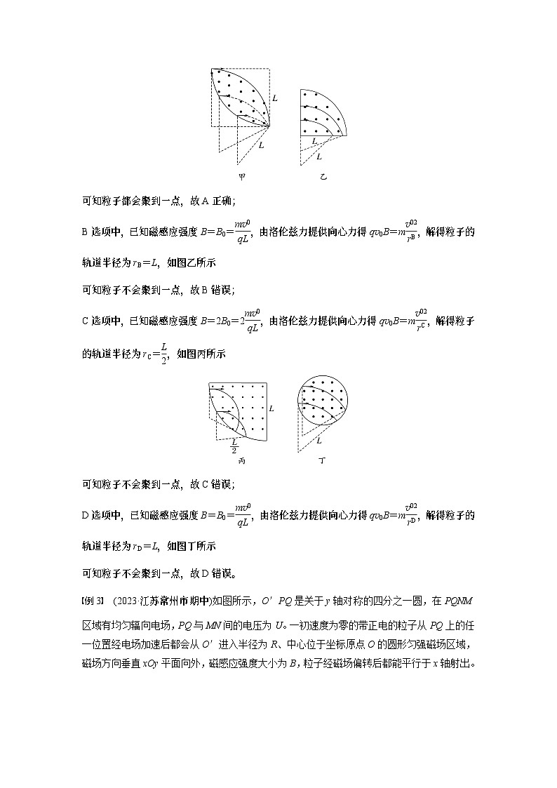 2025年高考物理大一轮复习 第十一章　微点突破6　磁聚焦　磁发散 课件及学案03