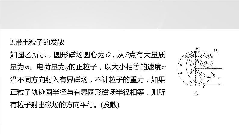 2025年高考物理大一轮复习 第十一章　微点突破6　磁聚焦　磁发散 课件及学案04