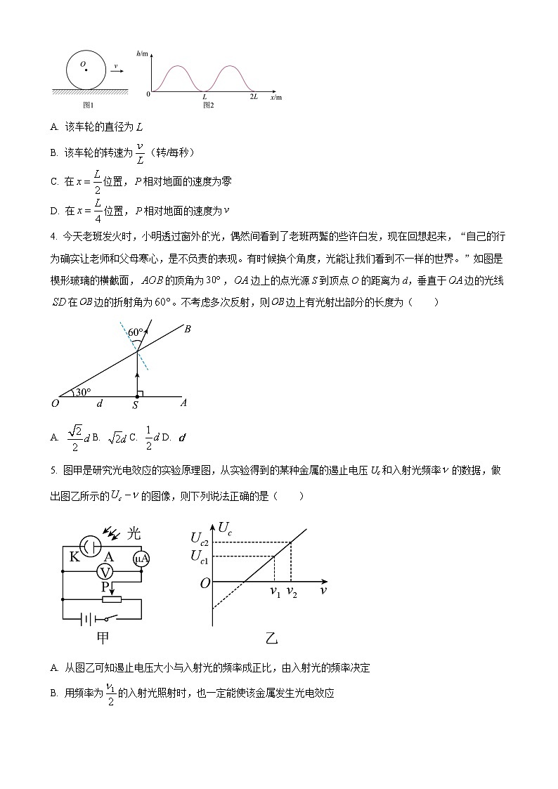 陕西省西安市铁一中学2022-2023学年高二下学期期末物理试题02