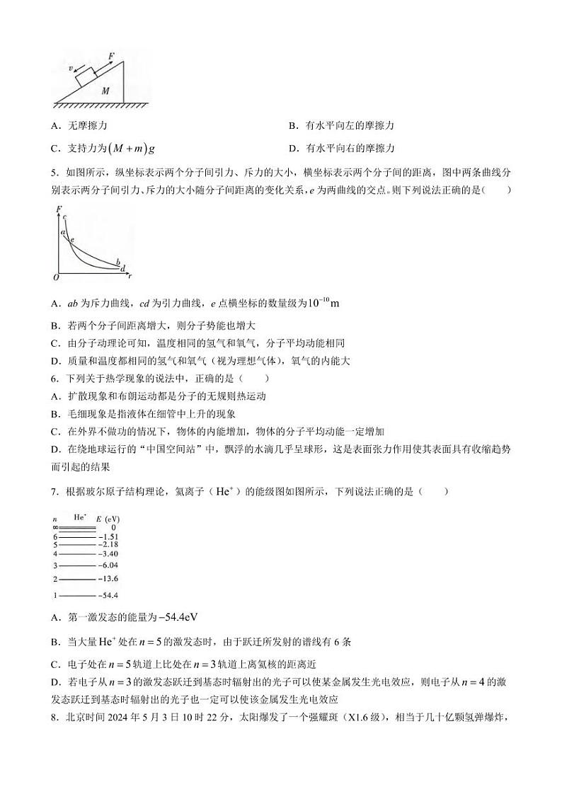 辽宁省（点石联考）2025届新高三下6月阶段考试物理试卷及答案02