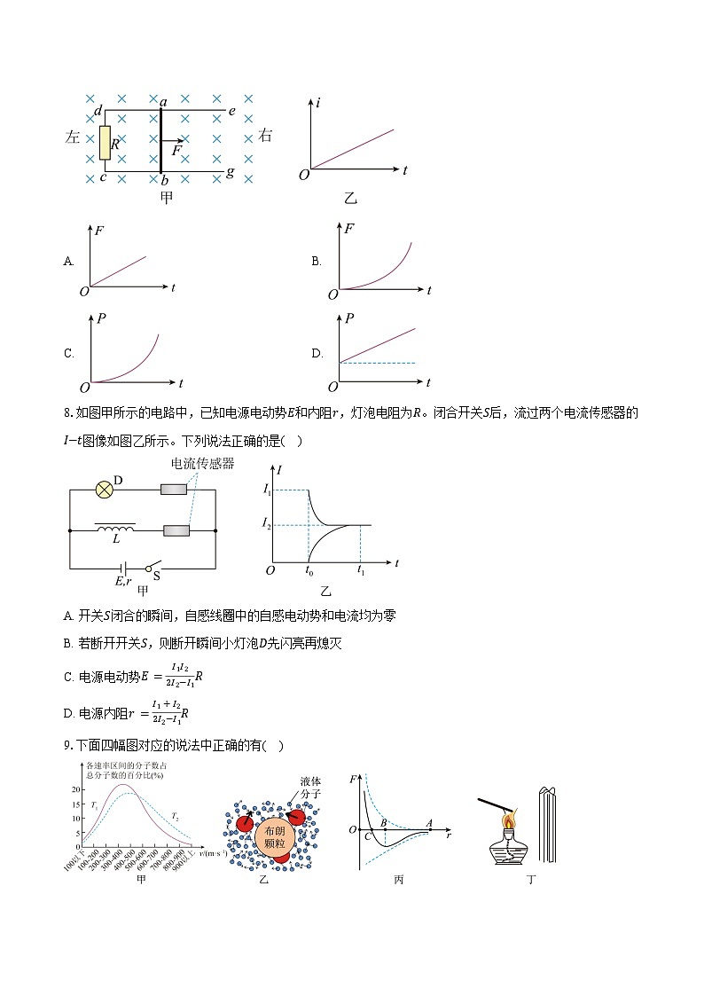 2023-2024学年山东省淄博市临淄中学高二（下）期中考试物理试卷（含答案）03