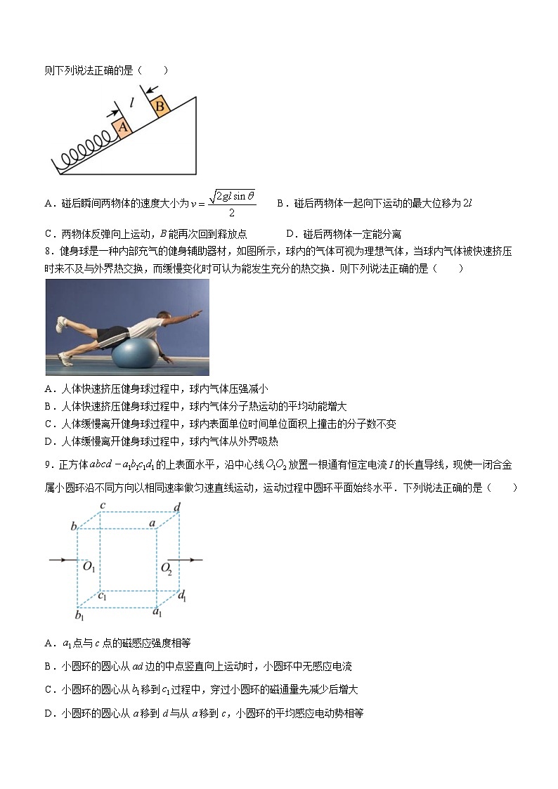 辽宁省沈阳市第一二〇中学2024届高三下学期最后一卷物理试题（Word版附答案）03