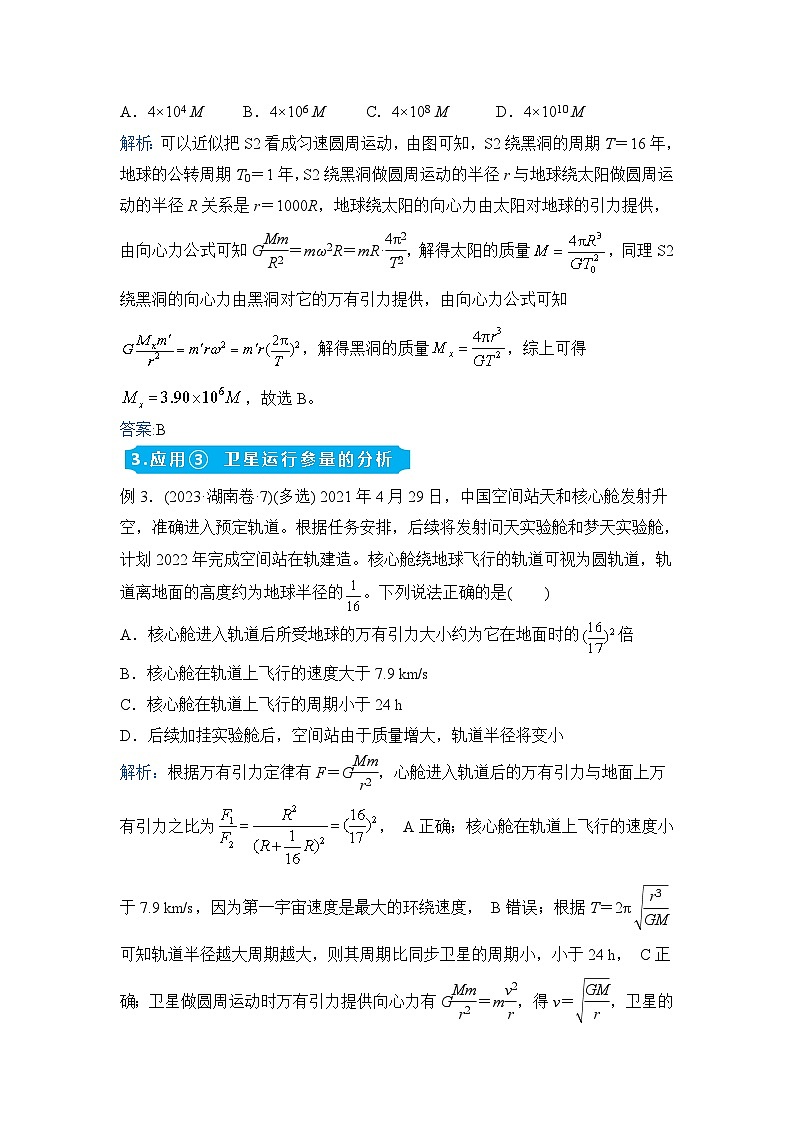 高三物理精准提升专题训练卷 万有引力定律及其应用02