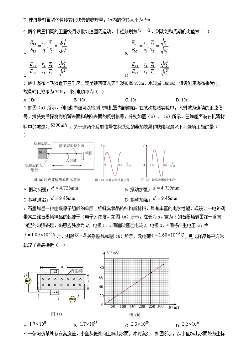 2024年高考真题——物理（江西卷）试题（Word版附答案）02