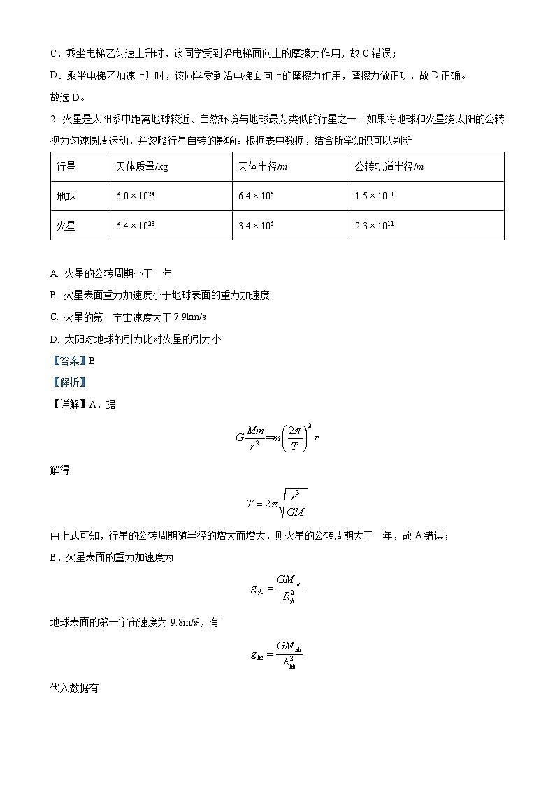 2024届四川省成都市第七中学（林荫校区）高三下学期三诊热身考试理综试题（5月6日）-高中物理 Word版含解析第2页