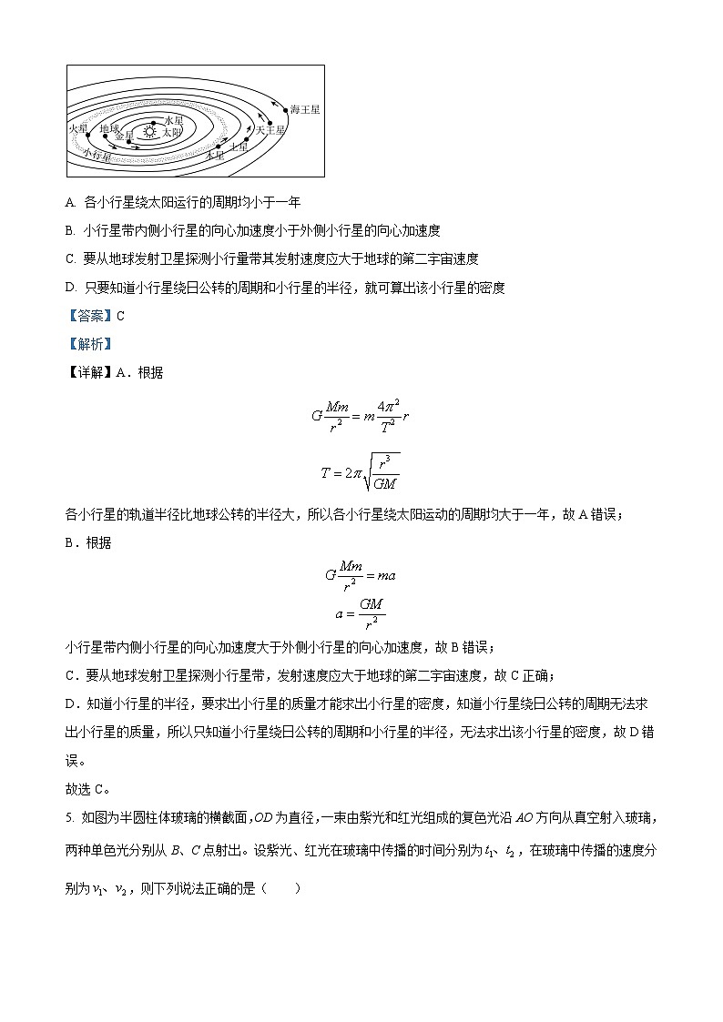 重庆市第八中学2023-2024学年高三下学期强化练习物理（三）试题（Word版附解析）03
