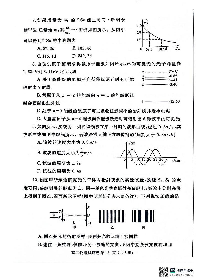 河南省郑州市2023-2024学年高二下学期6月期末物理试题03