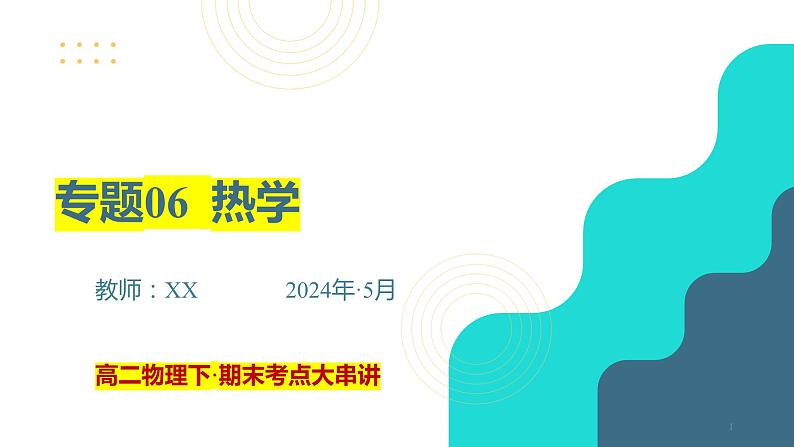 专题06  热学【考点串讲PPT】2023-2024学年高二物理下学期期末考点大串讲（人教版2019）01