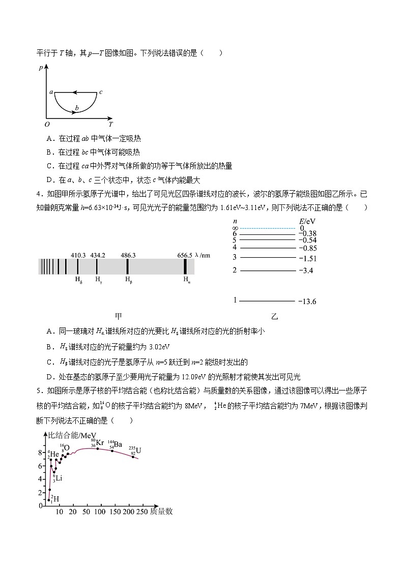 期末模拟预测卷01（选必1：2~4章+选必3全部）原卷版+解析版2023-2024学年高二物理下学期期末考点大串讲（人教版2019）02