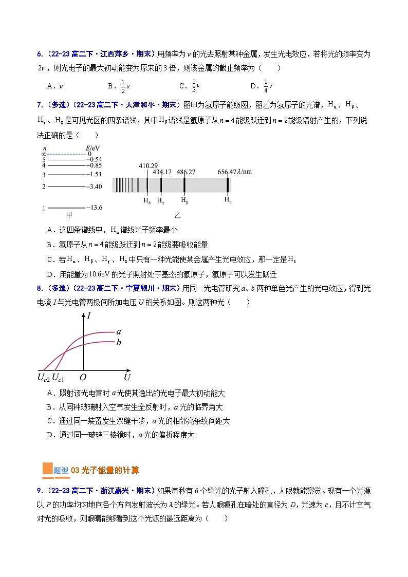 考题猜想11  近代物理（原卷版+解析版）2023-2024学年高二物理下学期期末考点大串讲（人教版2019）03