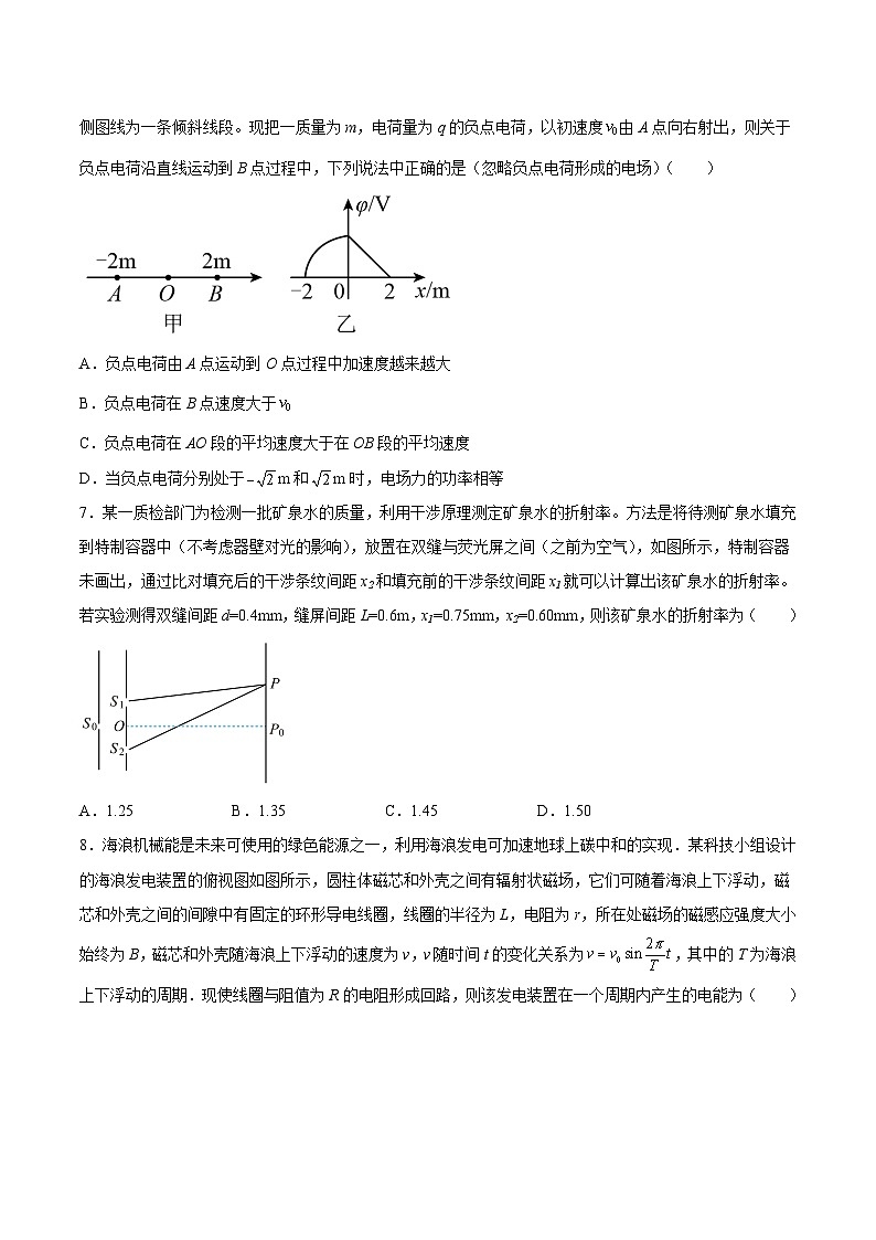 物理-秋季高三开学摸底考试卷02（山东专用）（原卷版）第3页