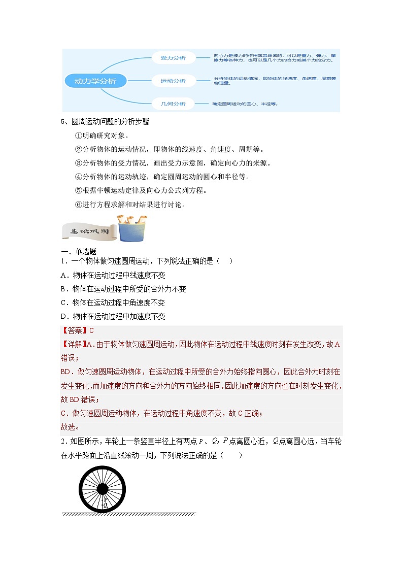 【暑假衔接】人教版新高二物理 暑假衔接讲义 第08讲 复习专题七 圆周运动（教师版+学生版）03