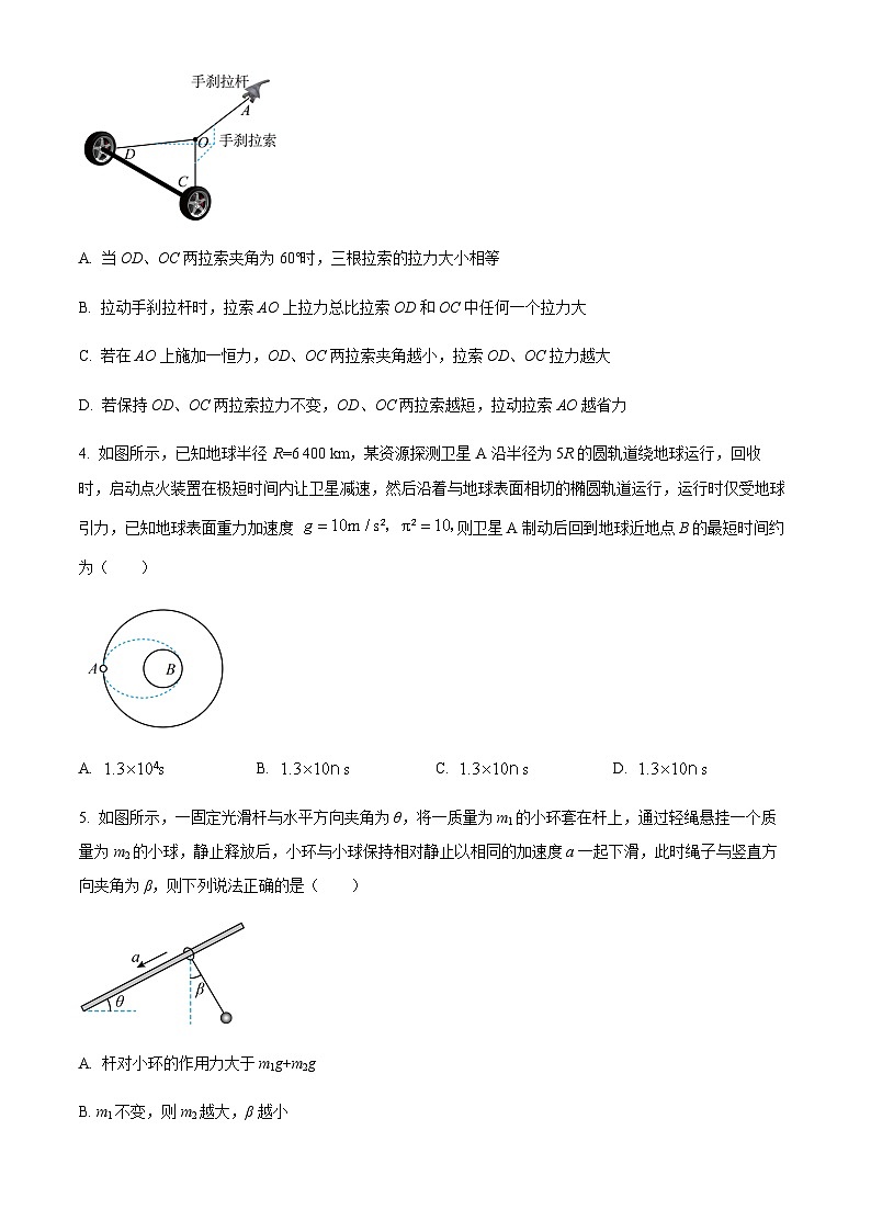辽宁省沈阳市东北育才学校科学高中部2023-2024 学年高三上学期第三次模拟考试物理试卷（原卷版）第2页