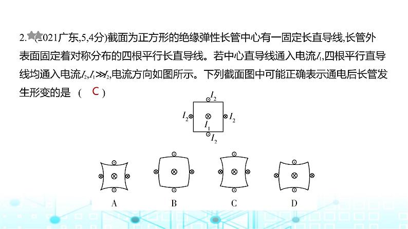 高考物理（山东专用）一轮复习专题一0一磁场训练课件03