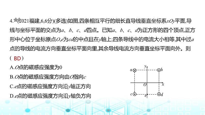 高考物理（山东专用）一轮复习专题一0一磁场训练课件06