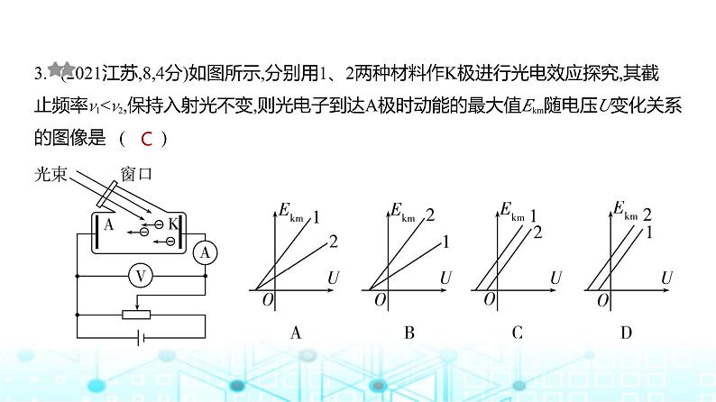 高考物理（山东专用）一轮复习专题一0六近代物理初步训练课件03