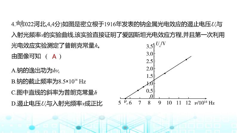 高考物理（山东专用）一轮复习专题一0六近代物理初步训练课件04