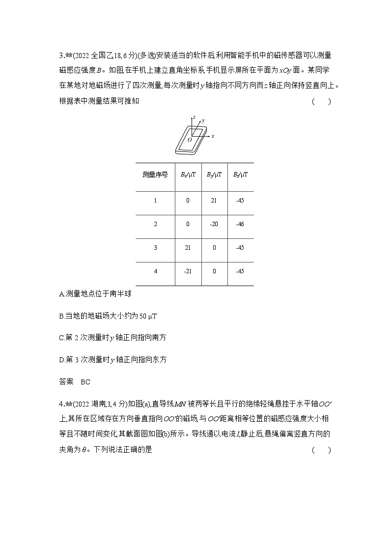 新高考物理复习专题一0一磁场练习含答案第2页