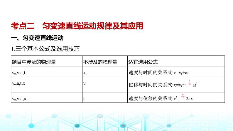 新高考物理一轮复习专题一直线运动教学课件第6页