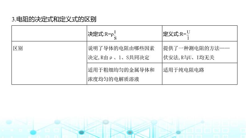 新高考物理一轮复习专题一0恒定电流教学课件06