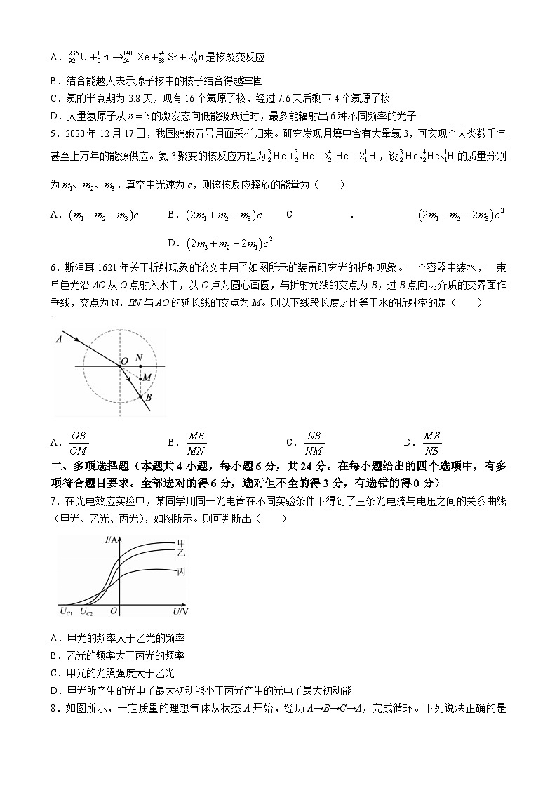 山西省运城市2023-2024学年高二下学期7月期末考试物理试题02