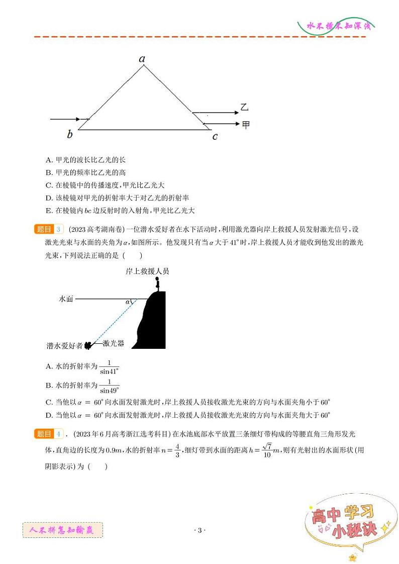 光的折射和全反射（学生版）第3页