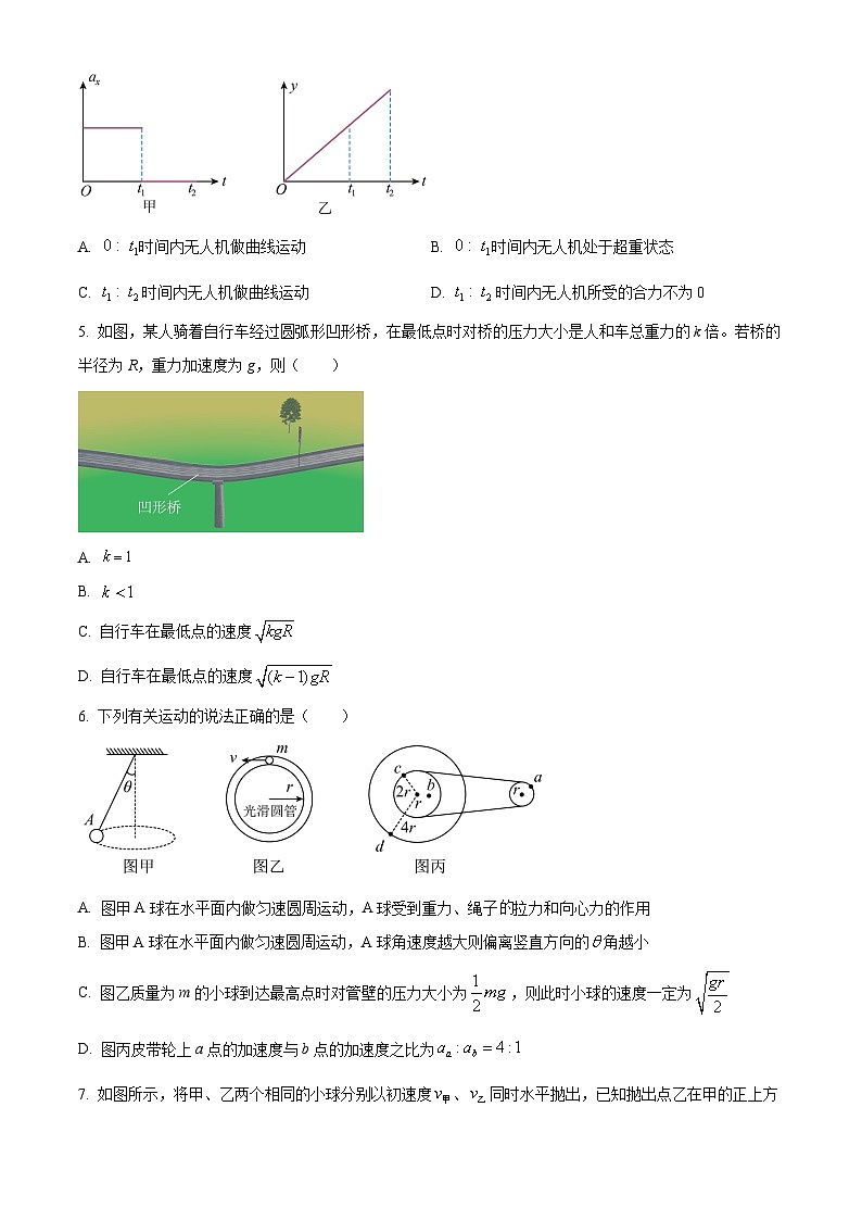 四川省眉山市东坡区2023-2024学年高一下学期6月期末联合考试物理试题（原卷版+解析版）02