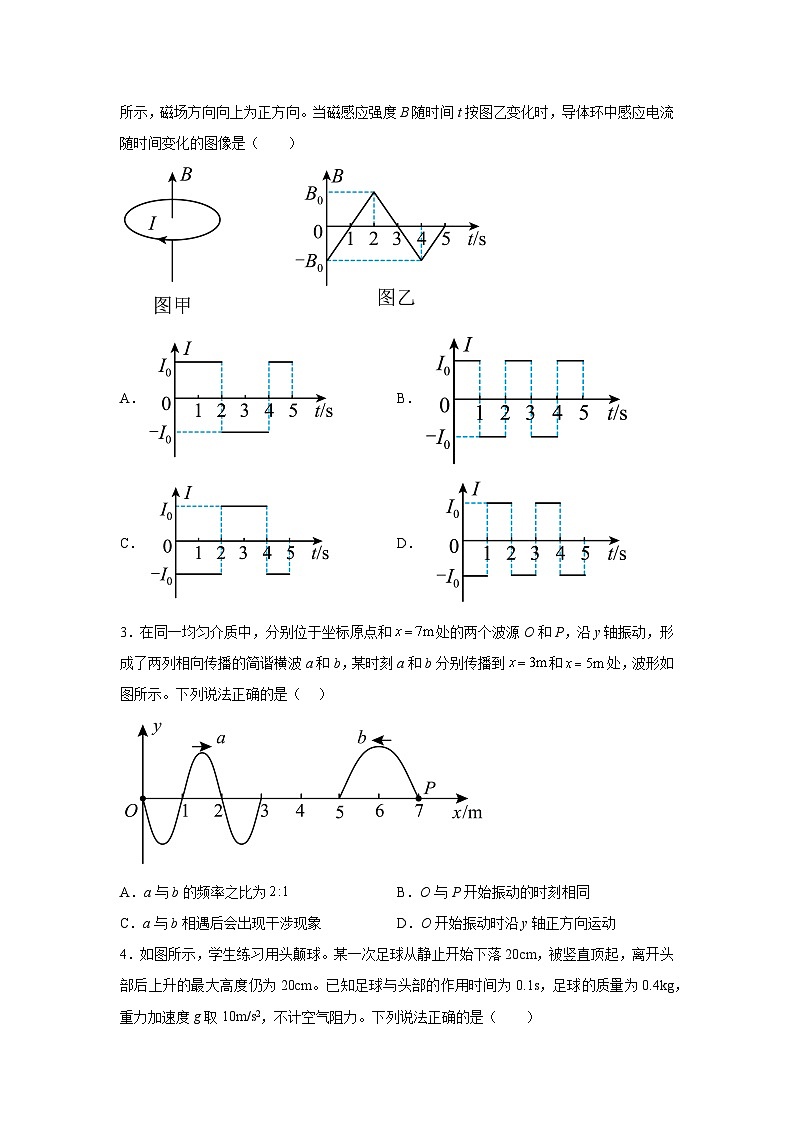 2024届云南省大理州民族中学高三下学期5月月考理综试卷-高中物理（解析版）02