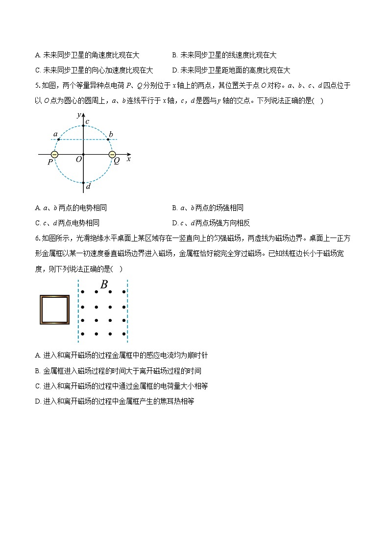 安徽省智学大联考皖中联盟2023-2024学年高二下学期期末考试物理试卷第2页
