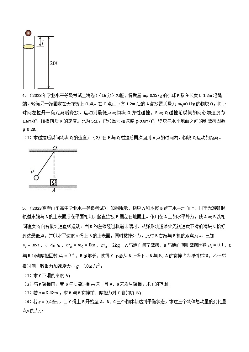 专题14碰撞-三年（2022-2024）高考物理真题分类汇编（全国通用）03