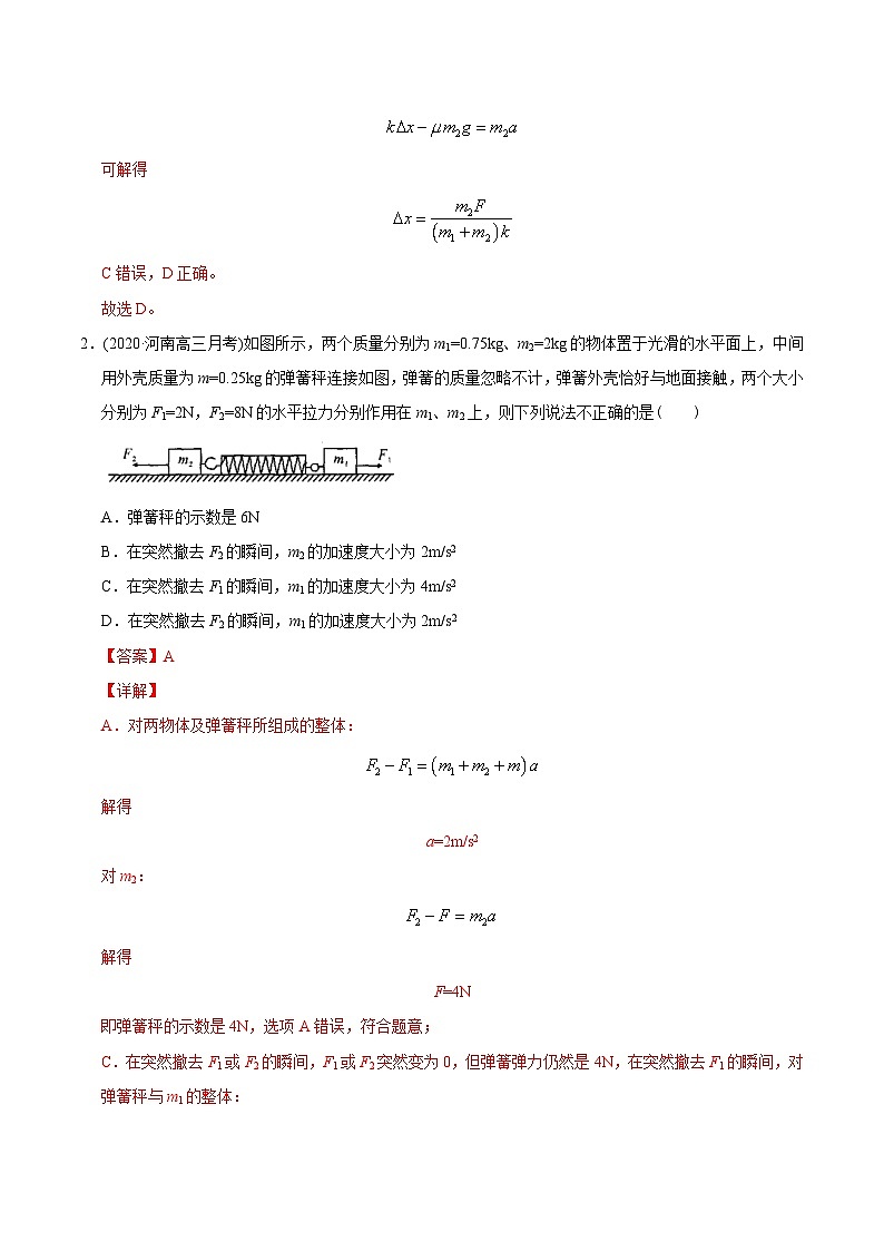 高考物理模型专题突破模型08弹簧动力学模型第2页