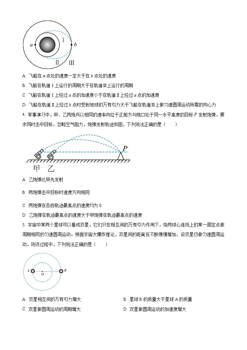 安徽省亳州市涡阳县天一大联考2023-2024学年高一下学期5月月考物理试卷B卷（Word版附解析）02