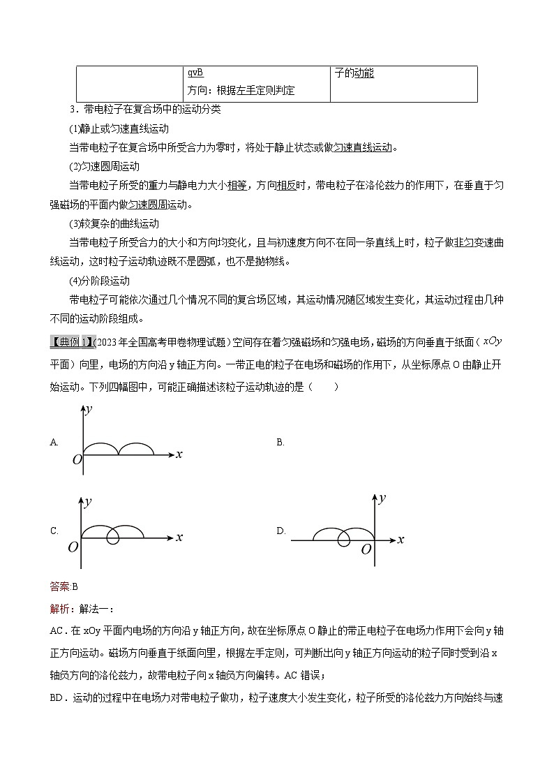 高考物理一轮复习专题10.3磁场--带电粒子在复合场中的运动(原卷版+解析)02