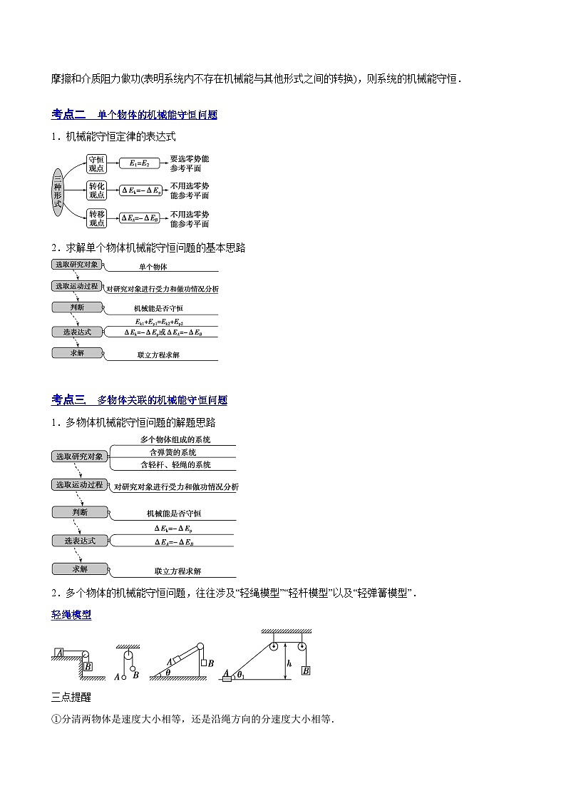 高考物理一轮复习讲练测(全国通用)6.3机械能守恒定律及其应用(讲)(原卷版+解析)03