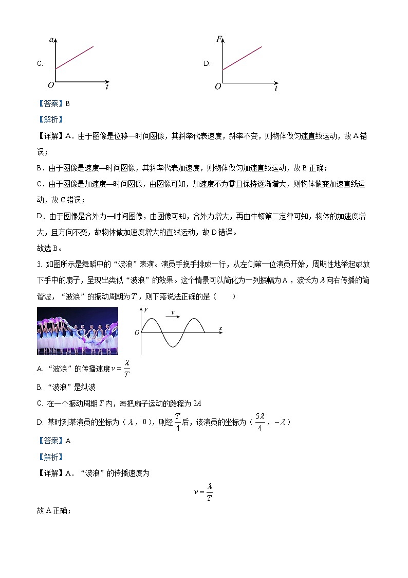 湖南省部分学校2023-2024学年高二下学期期末联考物理试题含解析第2页