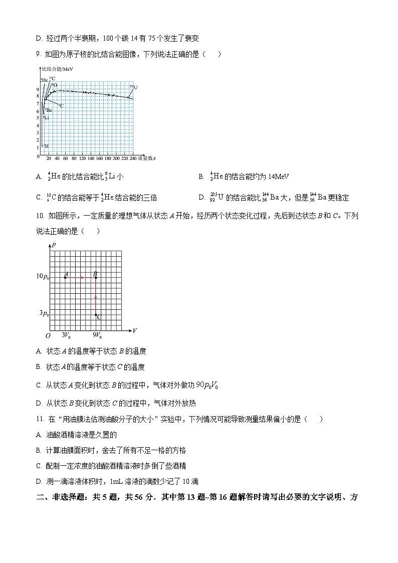 2024徐州高二下学期6月期末考试物理含解析第3页