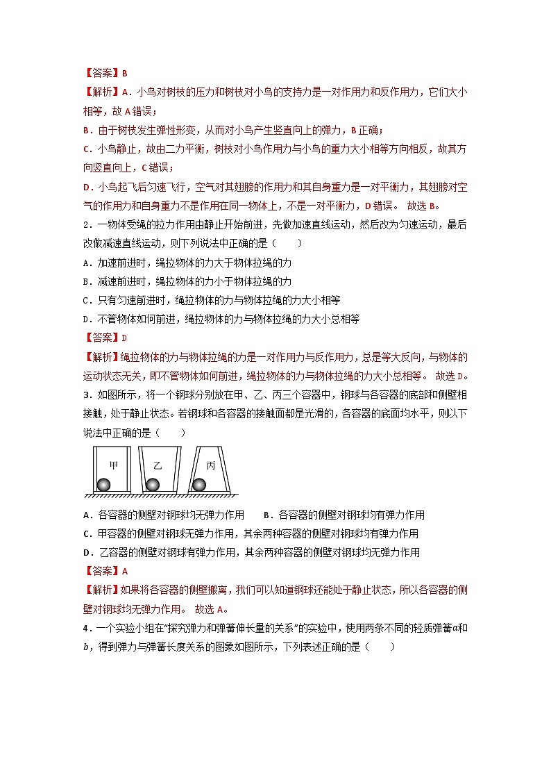 专题05 受力分析  整体与隔离法  牛顿第三定律-【暑假衔接】新高二物理暑假查漏补缺（全国通用）03